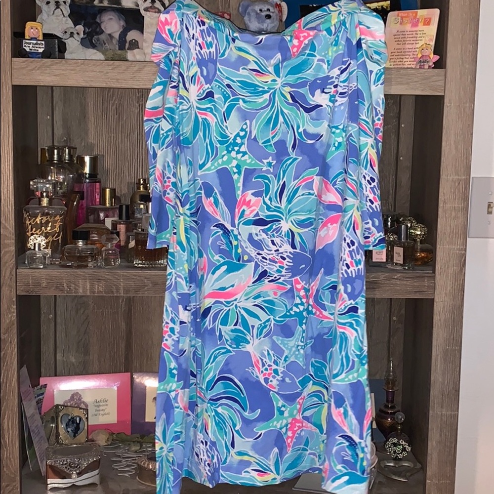 EUC Lilly Pulitzer Celestial Seas Laurana Medium